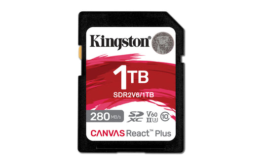 Kingston Technology Canvas React Plus 1 TB SDXC UHS-II Clase 10 - 1375385