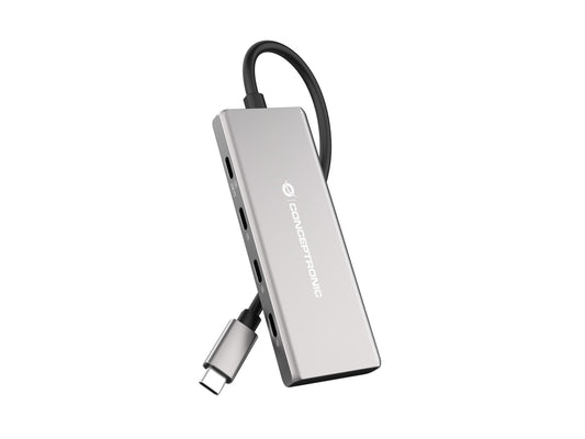 HUBBIES17G 7-Port USB 3.2 Gen 2 Hub, 10Gbps, USB-C x 4, USB-A x 3, 100W USB PD, Aluminum Case