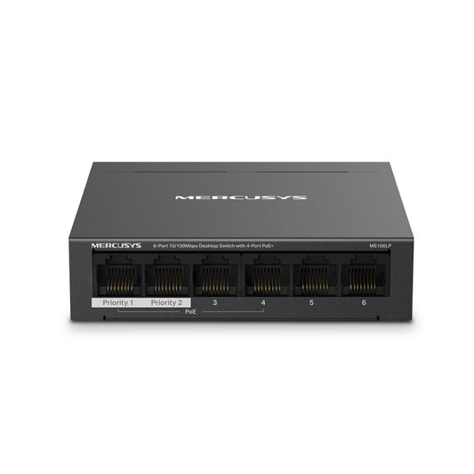 Switch MERCUSYS 6-Port 10/100Mbps Desktop with 4-Port PoE+