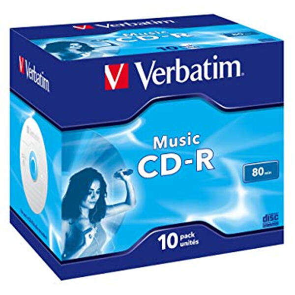 VERBATIM CD-R AUDIO 16X 80MIN PACK 10 # PROMO 50% OFF#