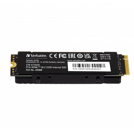 VERBATIM SSD VI7000 2TB PCIE NVME M.2 (7000MB/S) C/DISSIPADOR