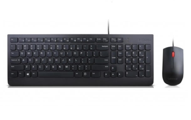 Lenovo Essential Wired Combo - Conjunto de teclado e rato - USB - Espanhol