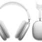 Apple AirPods Max - Auscultadores supra-aurais com microfonoe - tamanho completo - bluetooth - sem fios - cancelamento de ruído activo - prata - para iPad/iPhone/iPod/TV/Watch