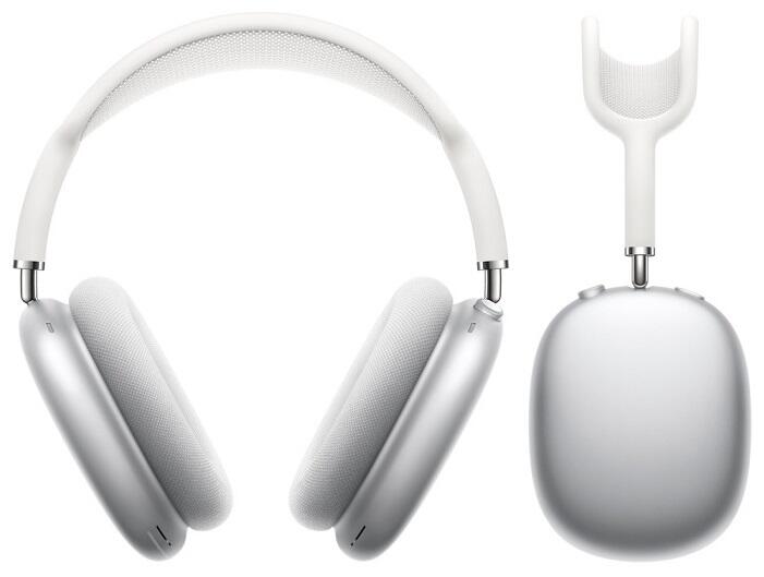 Apple AirPods Max - Auscultadores supra-aurais com microfonoe - tamanho completo - bluetooth - sem fios - cancelamento de ruído activo - prata - para iPad/iPhone/iPod/TV/Watch