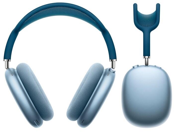 Apple AirPods Max - Auscultadores supra-aurais com microfonoe - tamanho completo - bluetooth - sem fios - cancelamento de ruído activo - azul - para iPad/iPhone/iPod/TV/Watch