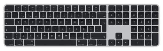 Apple Magic Keyboard with Touch ID and Numeric Keypad - Teclado - Bluetooth, USB-C - QWERTY - Português - black keys