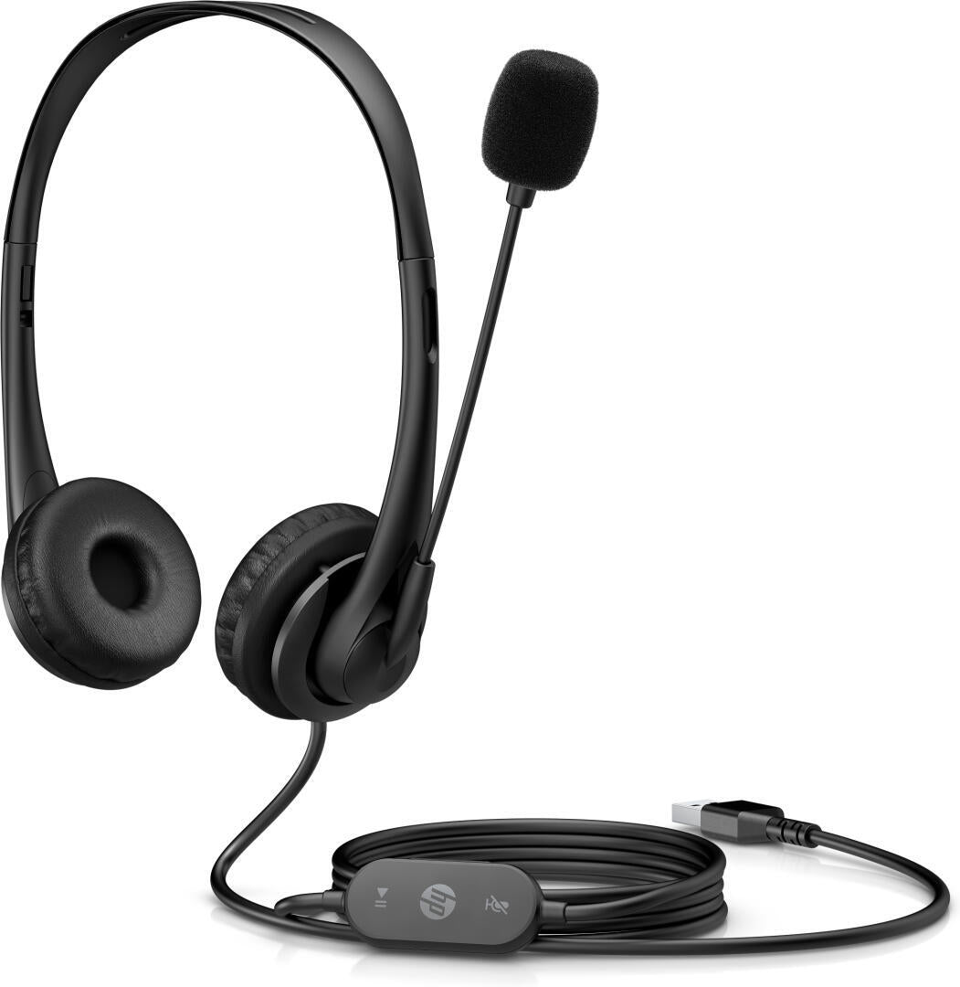 Auricular Estéreo USB | Marca G2 | Modelo XYZ | Preto | Microfone Int.