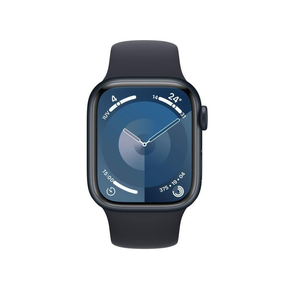 Apple Watch Series 9/ GPS/ 41mm/ Caja de Aluminio Medianoche/ Correa Deportiva Medianoche M/L