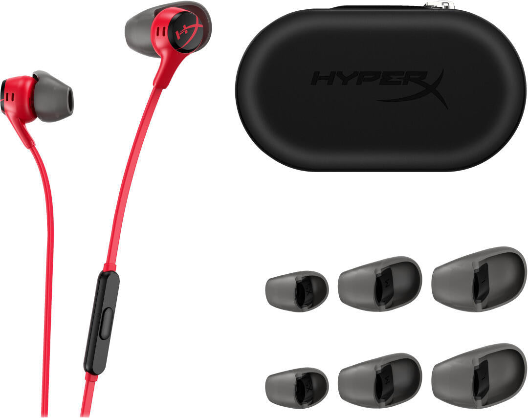 Auscultadores Gaming | HyperX | Cloud Earbuds II | Vermelho Mic