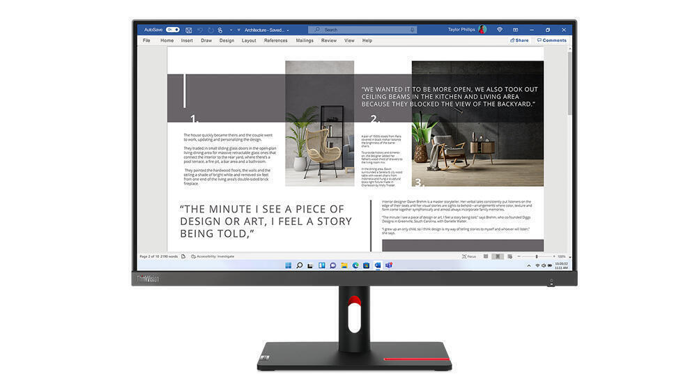 Monitor Lenovo ThinkVision S27i-30 27" FHD HDMI VGA