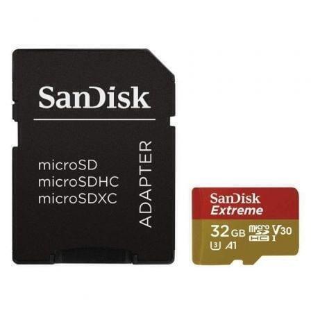 Sandisk Extreme memoria flash 32 GB MicroSDHC Clase 10 UHS-I - 863025