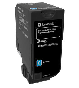 Lexmark CS720, CS725, CX725 Cartucho de toner cian Retornable