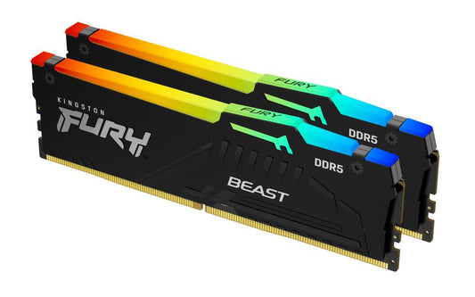 16GB 5200MT/S DDR5 CL40 DIMM (KIT OF 2) FURY BEAST RGB