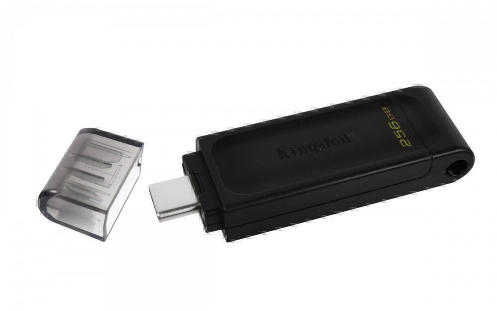 Kingston Technology 70 unidad flash USB 256 GB USB Tipo C 3.2 Gen 1 (3.1 Gen 1) Negro - 1364932