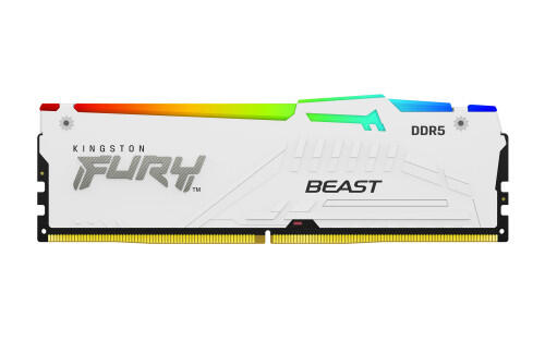 64GB 5200MT/s DDR5 CL40 DIMM (Kit of 2) FURY Beast White RGB XMP