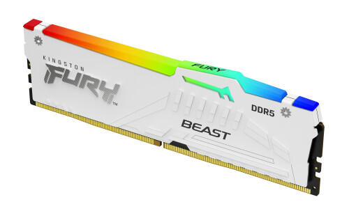 64GB 5600MT/s DDR5 CL40 DIMM (Kit of 4) FURY Beast White RGB XMP