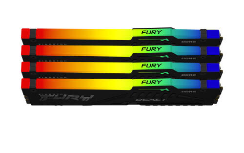 64GB 5600MT/s DDR5 CL40 DIMM (Kit of 4) FURY Beast RGB XMP