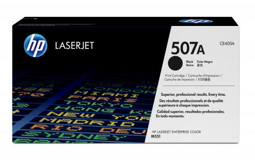 HP 507A Black LaserJet Toner Cartridge