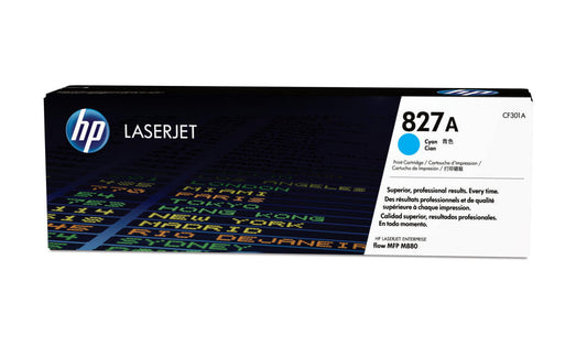 Toner LaserJet Cyan | HP 827A | Cartucho CF301A | Original