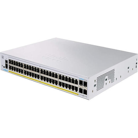 Cisco Business 350 Series CBS350-48FP-4X - Interruptor - L3 - Administrado - 48 x 10/100/1000 (PoE+) + 4 x 10 Gigabit SFP+ - montÃ¡vel em trilho - PoE+ (740 W)