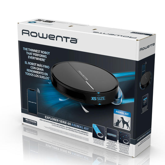 Robô Aspirador | Rowenta | Explorer RR7455 | Com Wifi | Preto