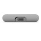 LaCie Portable SSD STKS500400 - SSD - 500 GB - externa (portátil) - USB (USB C conector) - cinzento escovado - com Seagate Rescue Data Recovery