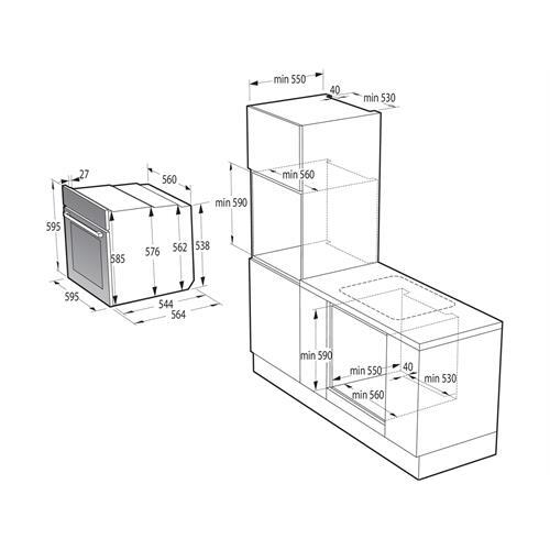 Forno Multifuncional | Hisense | Pirolítico 77L | Inox A+