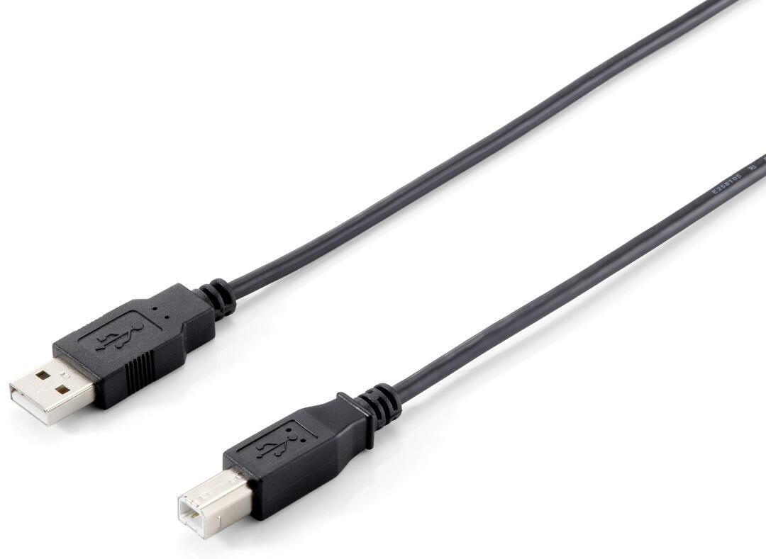 Cabo USB 2.0 | Generic | A->B M/M 1,0m | Preto | 128863