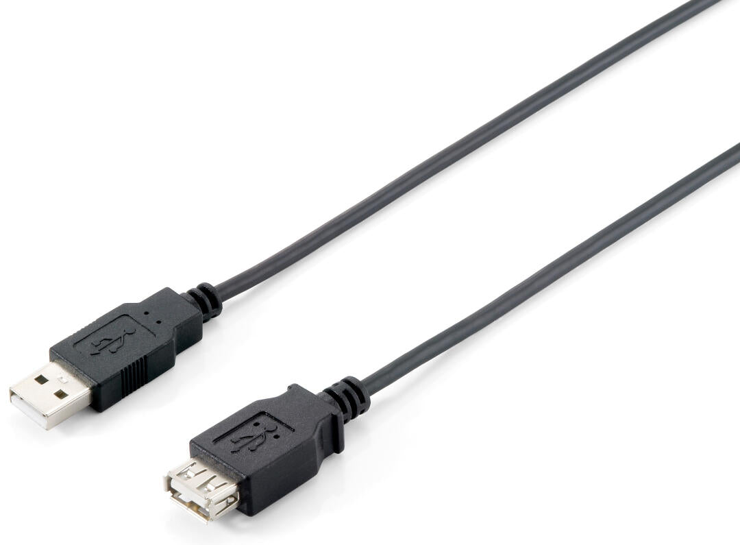 Cabo extensÃ£o USB 2.0 - A/A M/F preto (1,8 m)