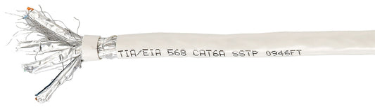 Cat.6A S/FTP Installation Cable, LSZH, Solid Copper, 305m