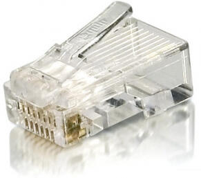 Conector RJ45 UTP Cat.6, conjunto de 100 pcs