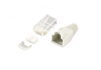 Conector RJ45 | EQUIP | UTP Cat 6 | com Boot Rubber | 100 Peças