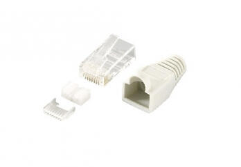 Conector RJ45 | EQUIP | UTP Cat 6 | com Boot Rubber | 100 Peças