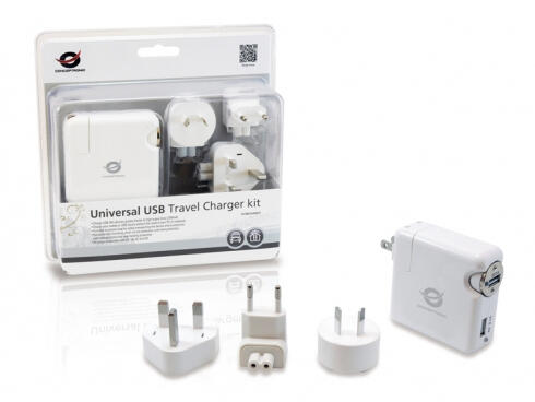 Transformador usb Universal Conceptronic white - CUSBCHARKIT