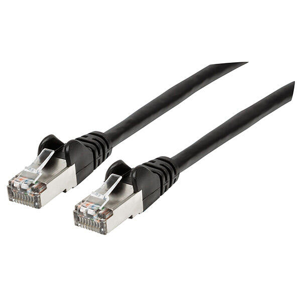 Cat.6A S/FTP Patch Cable, 1.0m, Black