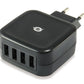 Carregador USB | CONCEPTRONIC | ALTHEA04B | 4-Port | 25W | Preto