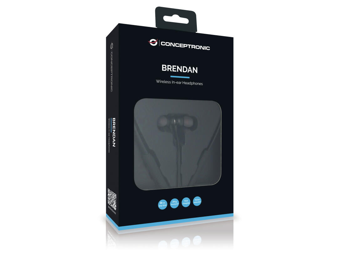 BRENDAN01B Bluetooth Stereo In-ear Headphones with DSP Noise Reduction  - válido p/ unid faturadas até 28 de Abril ou fim de stock - BRENDAN01B