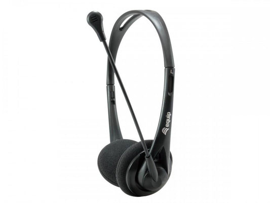 Auscultador | EQUIP | Chat Headset | 3.5mm | Preto | Com Microfone