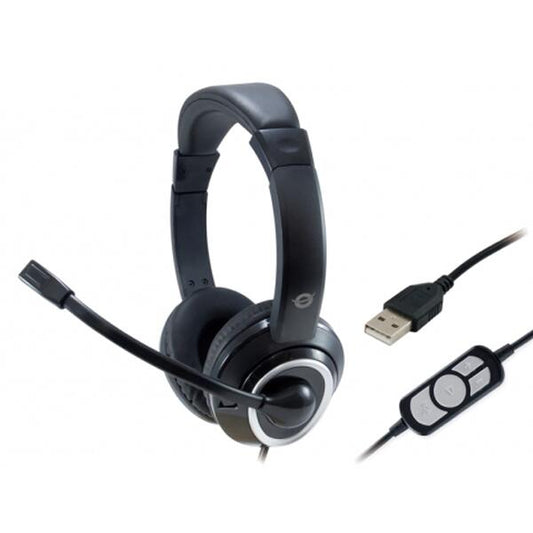 Headset USB | Conceptronic | Polona | Preto