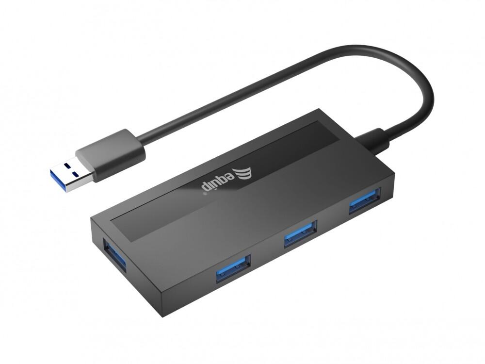 4-Port USB 3.0 Hub with USB-C Adapter