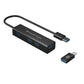 HUBBIES 4-Port-USB 3.0-Hub und OTG-Adapter fur USB-C - HUBBIES06B