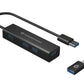 HUBBIES 4-Port-USB 3.0-Hub und OTG-Adapter fur USB-C - HUBBIES06B