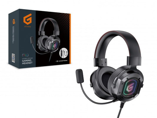 Headset Gamer | Athan | ATHAN03B | Som Estéreo | Preto