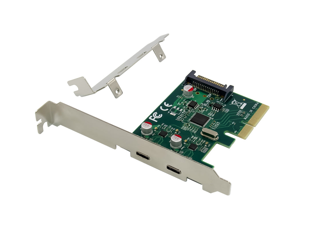 EMRICK 2-Port USB 3.2 Gen 2 Type-C PCIe Card