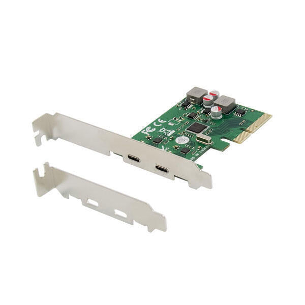 Placa PCIe USB Tipo-C | EMRICK | EMRICK08G | 2 Portas | Autoalimentada