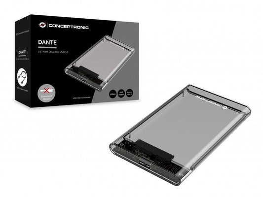 Caixa Externa | DANTE | 2.5" HDD USB 3.0 | DANTE03T | Preto