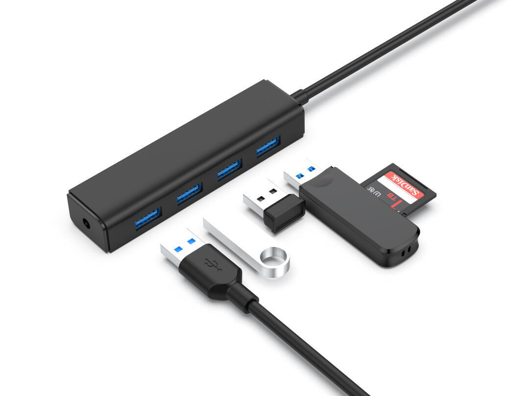 Hub USB | Genérico | CTC4USB3 | Tipo-C 3.1 para 4 Portas USB 3.0