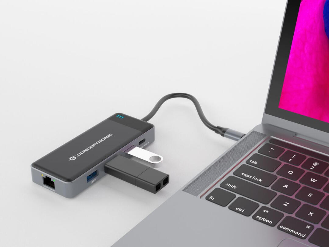 Dock USB-C | Conceptronic | Dual HDMI | 3xUSB3.0 | RJ45 | PD100W