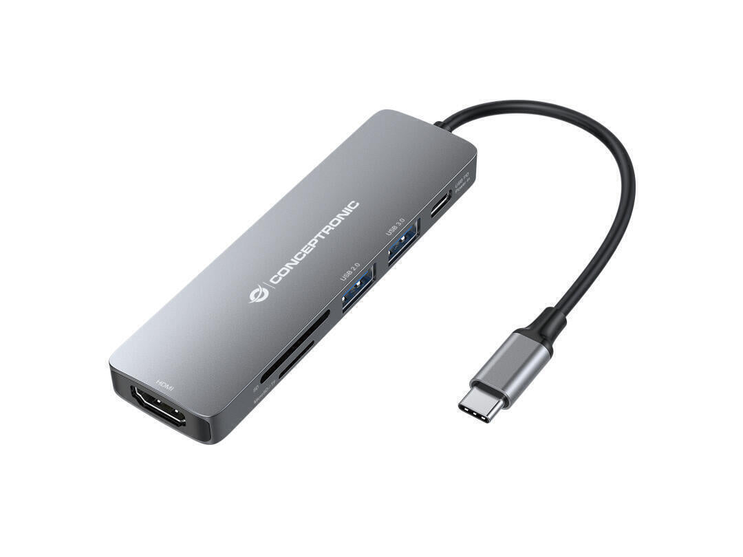 Docking Station USB-C | Conceptronic | 1xHDMI 2xUSB3.0 1xUSB-C PD CR