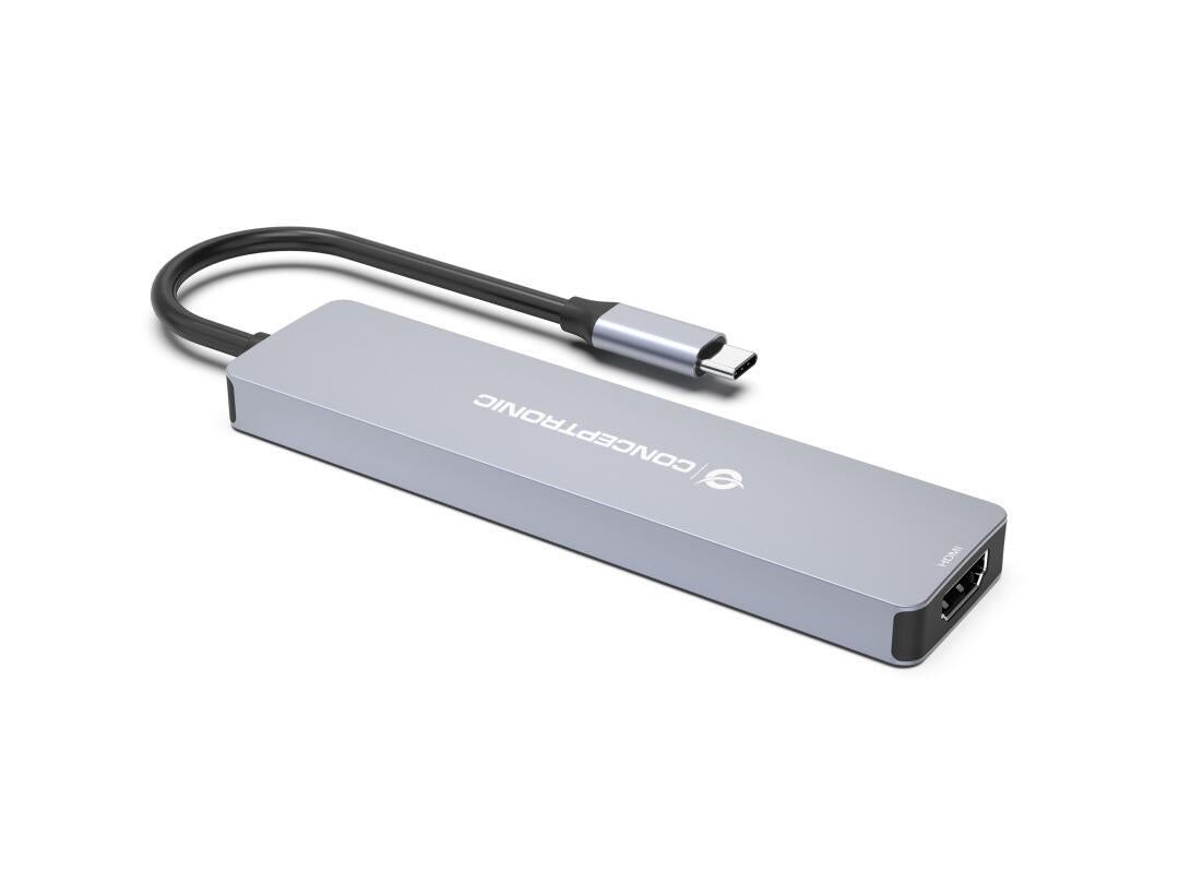 CONCEPTRONIC DOCK USB-C HDMI 3xUSB3 CARD READER PD 100W